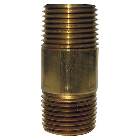 Homeplus+ ATC 1 in. MPT X 1 in. D MPT Yellow Brass Nipple 4 in. L 6JC126300201060